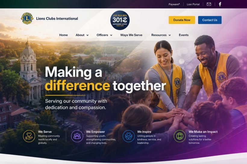 Lions 301c — WordPress build project by AG WebWorx