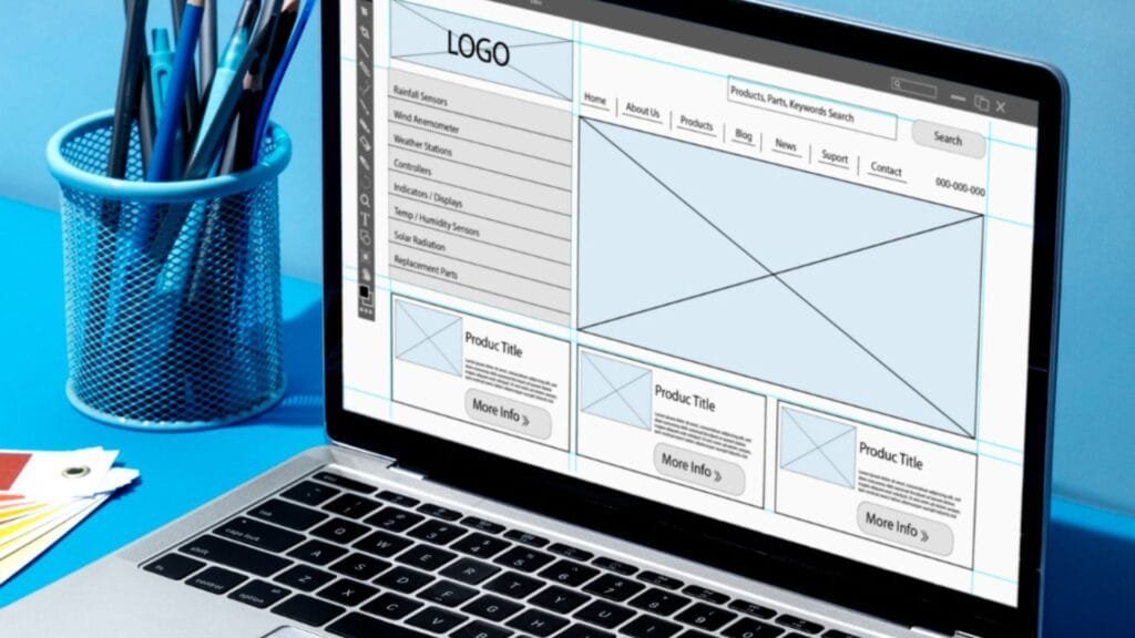 Wireframe plan for website redesign redesign